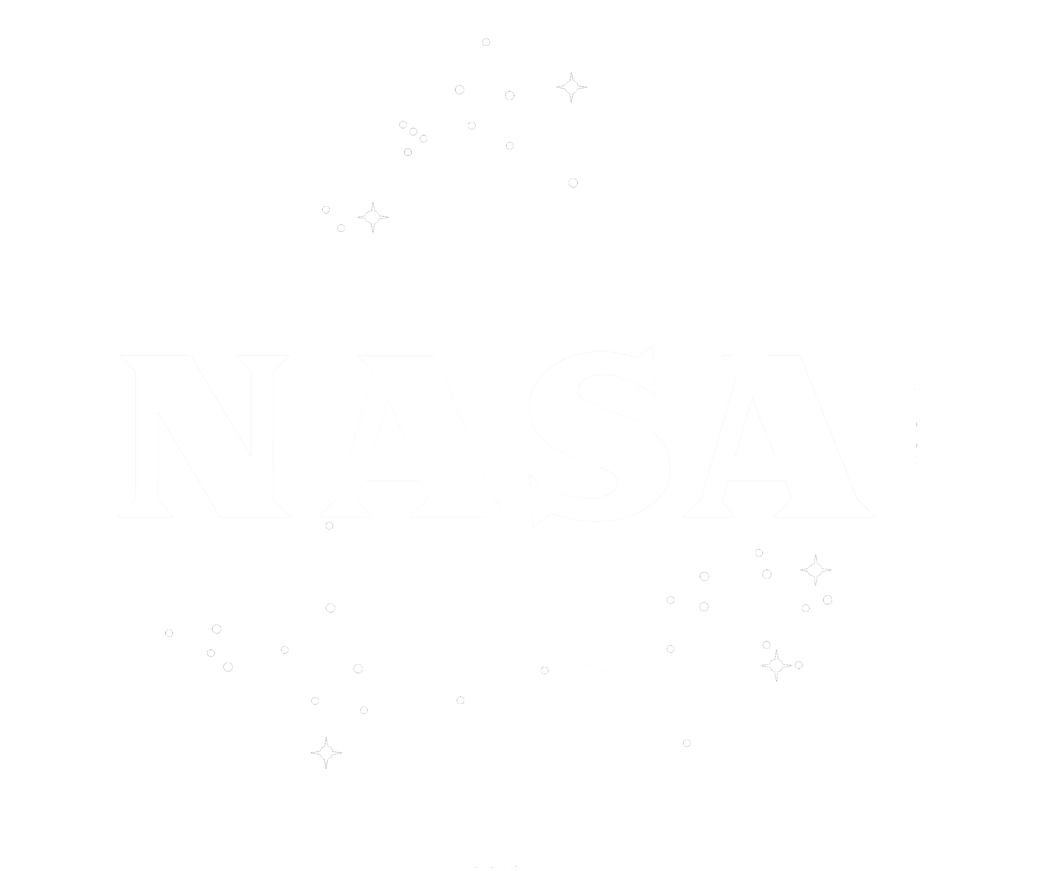 NASA logo white